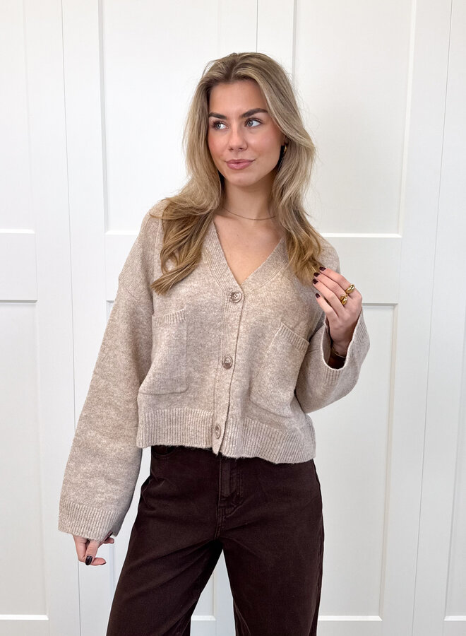 Vest Lena taupe
