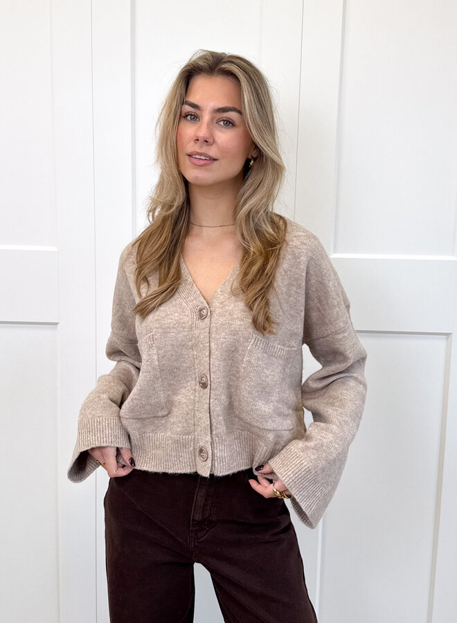 Vest Lena taupe