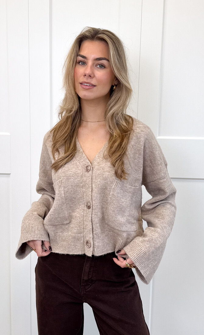Vest Lena taupe