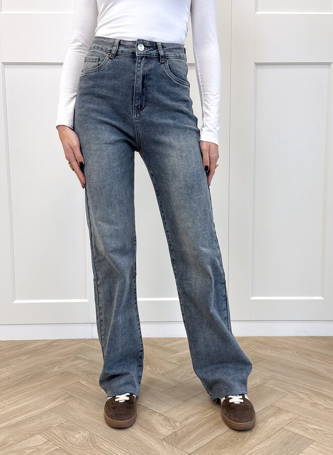 Wide leg jeans Noor blauw