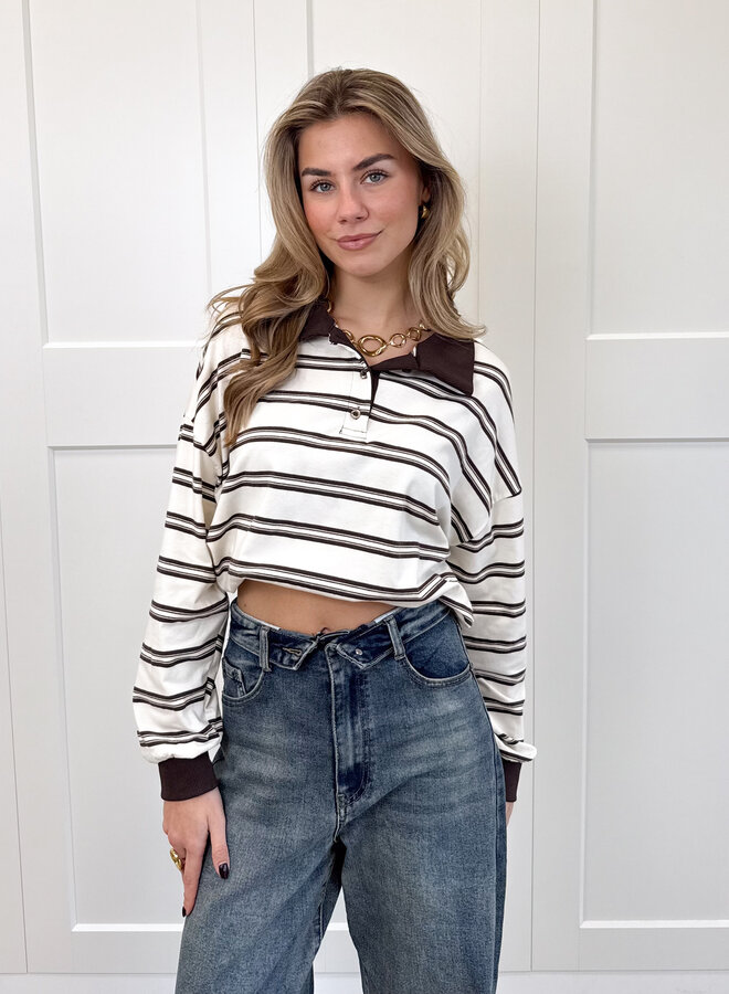 Polo sweater Luna beige