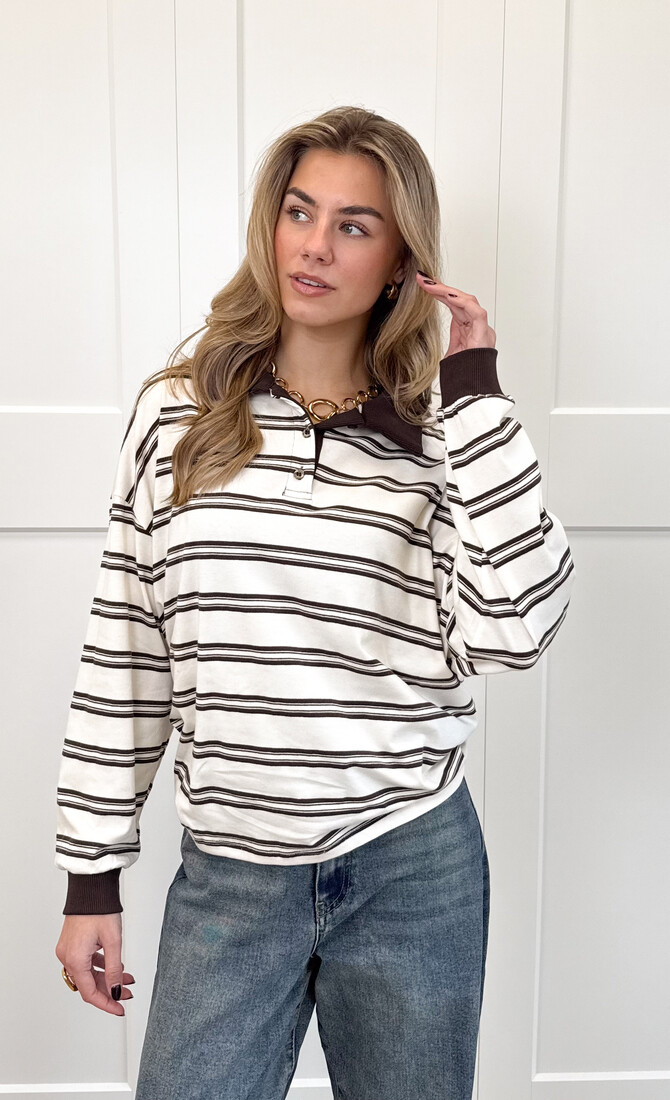 Polo sweater Luna beige