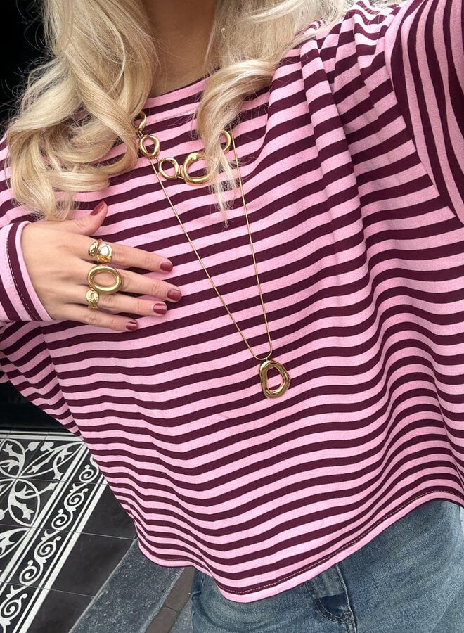 Lange goudkleurige Glow ketting