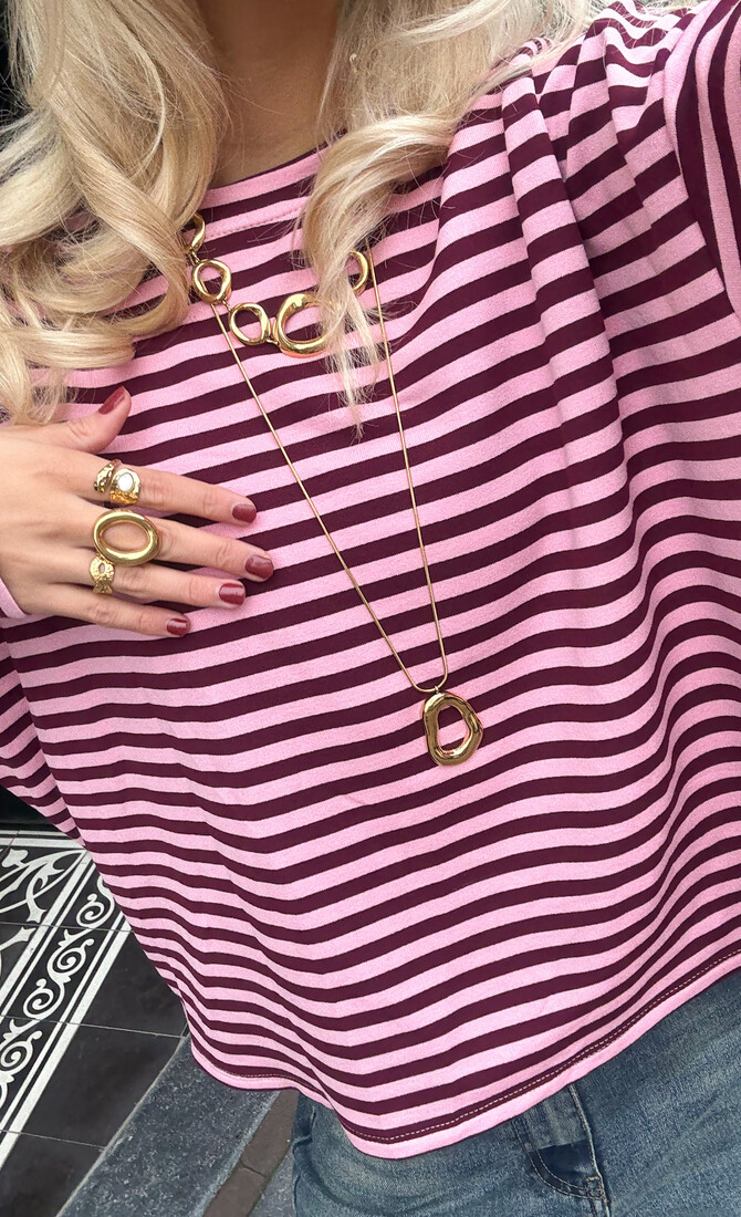 Lange goudkleurige Glow ketting