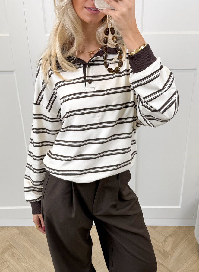 Polo sweater Luna beige