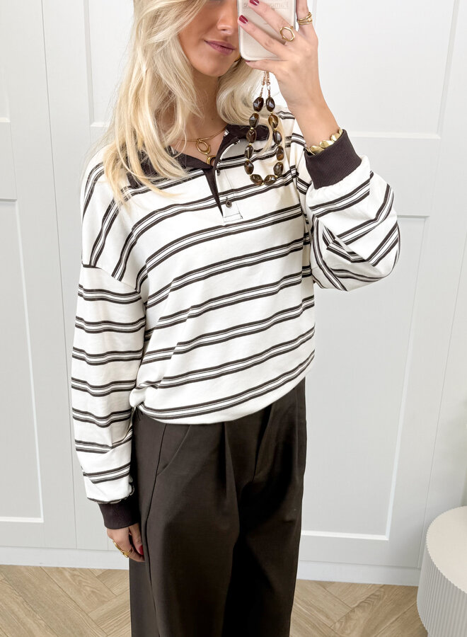 Polo sweater Luna beige