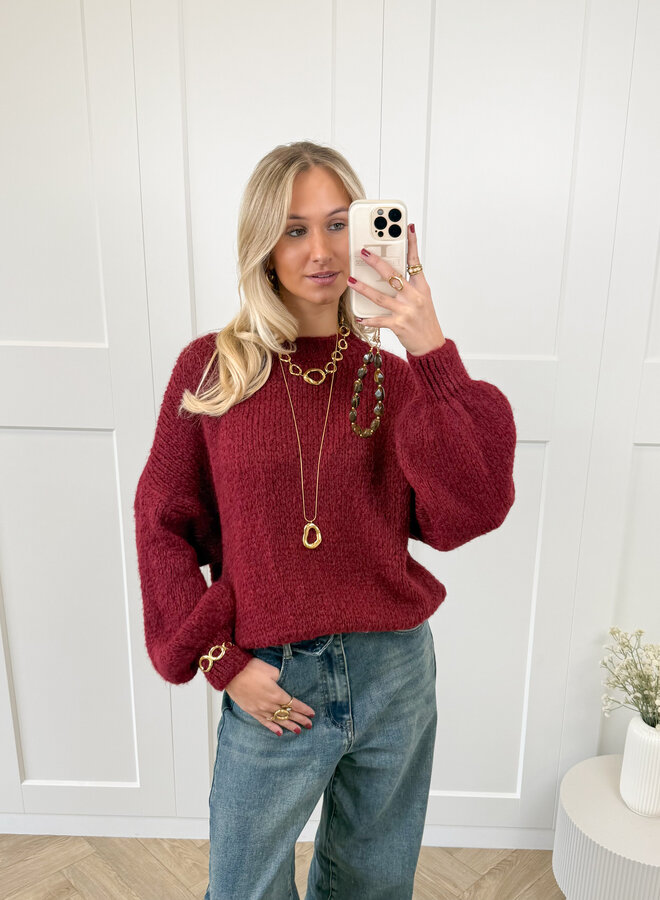 Trui Ella bordeaux