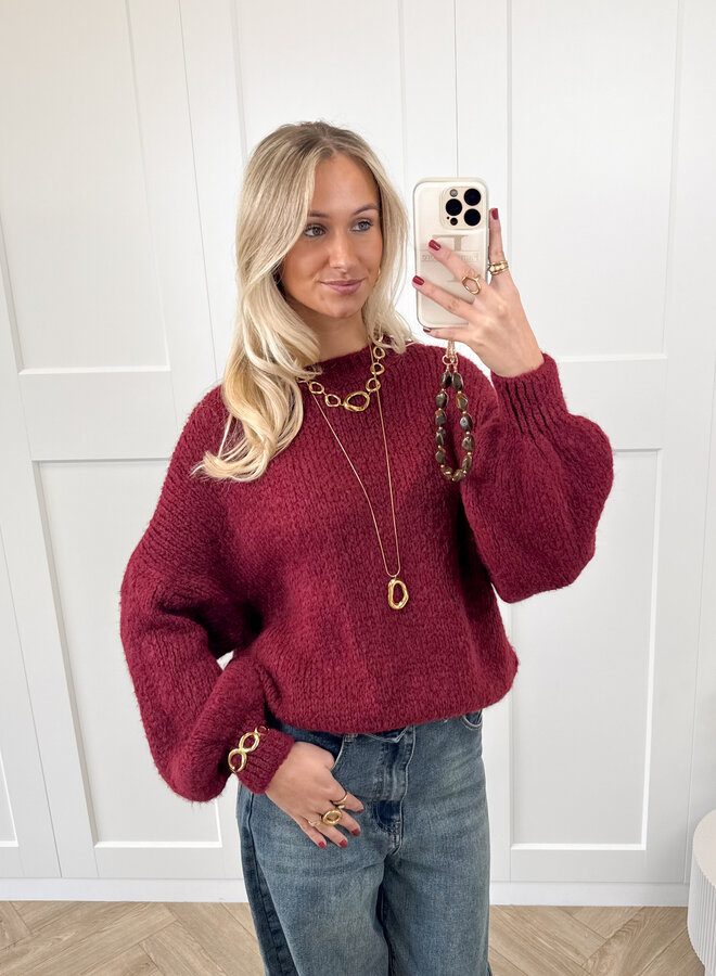 Trui Ella bordeaux
