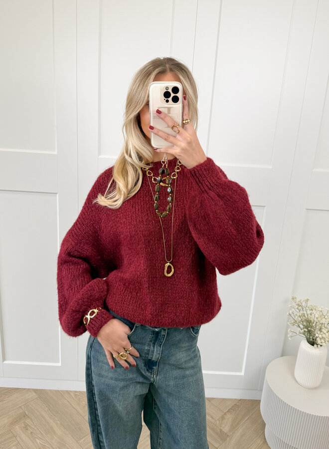 Trui Ella bordeaux
