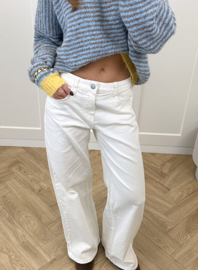 Wide leg jeans Avelyn wit