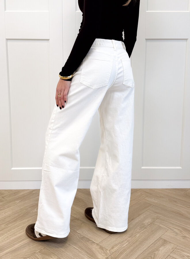 Wide leg jeans Avelyn wit