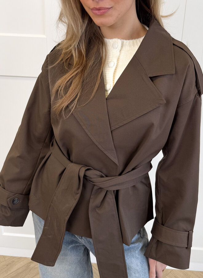 Trenchcoat Kaelynn bruin