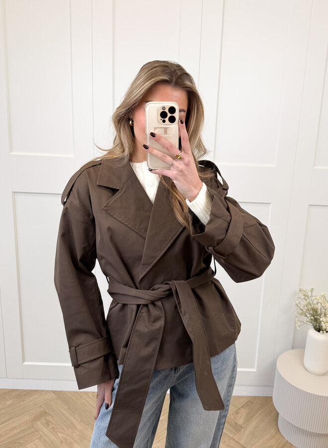 Trenchcoat Kaelynn bruin