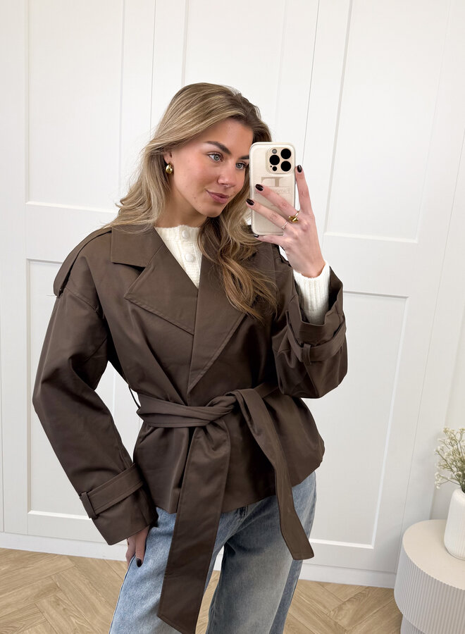 Trenchcoat Kaelynn bruin