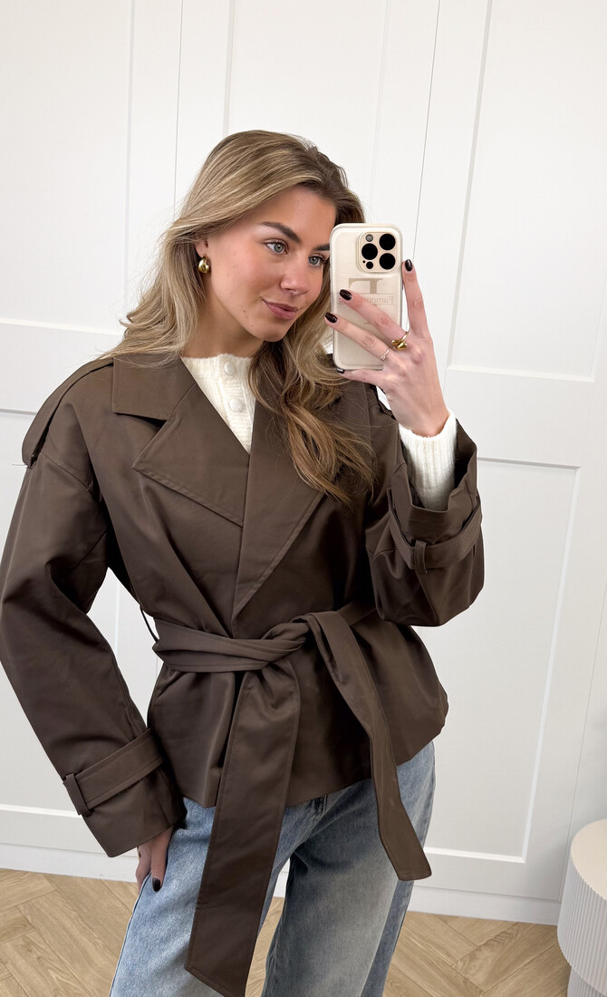Trenchcoat Kaelynn bruin