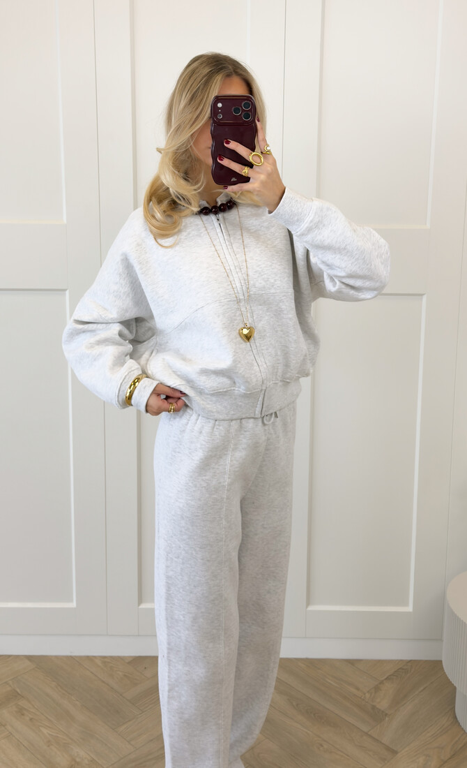 Joggingpak Sadie lichtgrijs