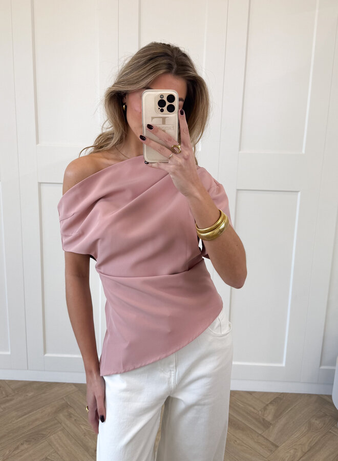 Top off shoulder Candice roze