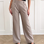 Pantalon low waist licht taupe