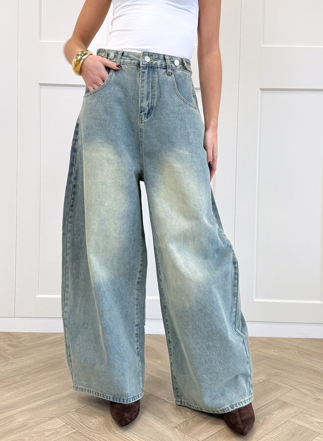 Balloon jeans Amber blauw