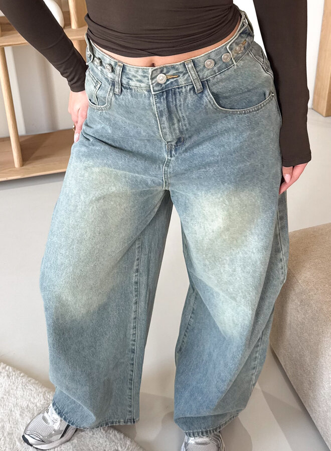 Balloon jeans Amber blauw