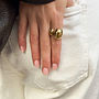 Gouden Chunky ring