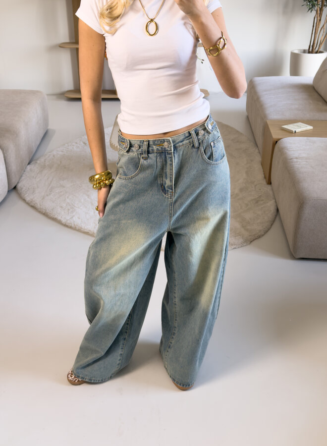 Balloon jeans Amber blauw