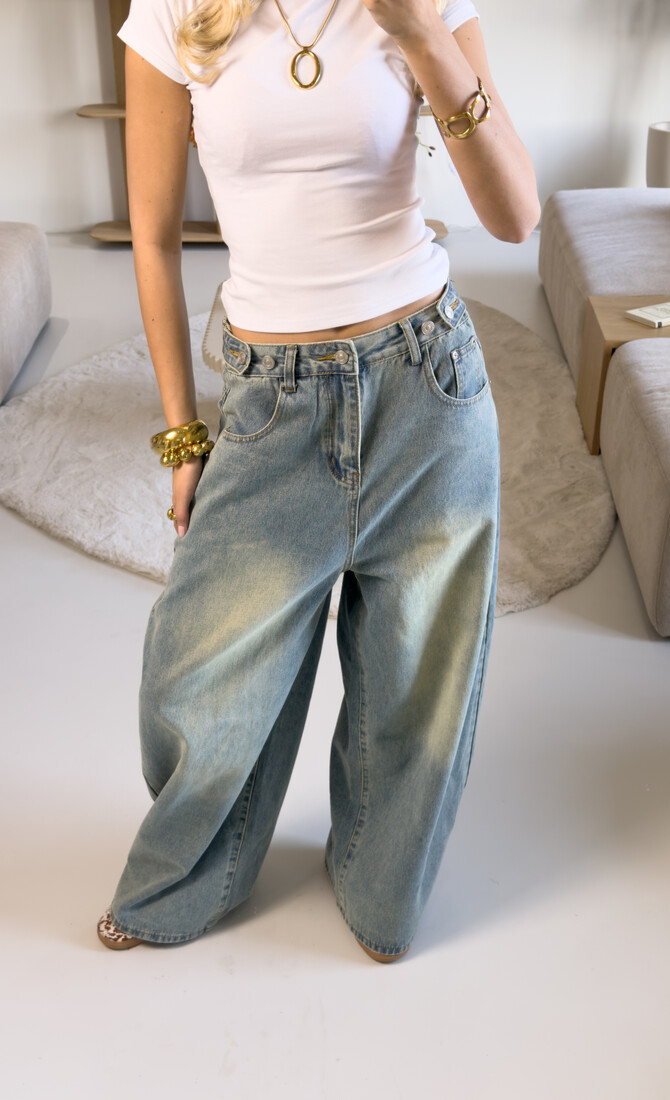 Balloon jeans Amber blauw