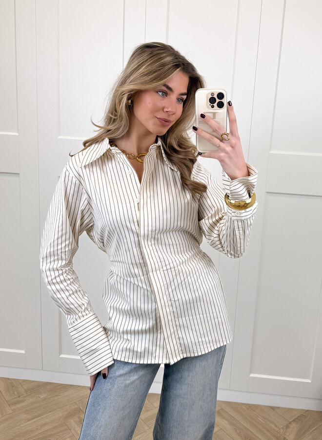 Blouse Isabella beige ( PRE ORDER )