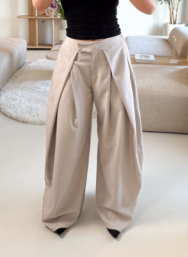 Pantalon Mavie taupe