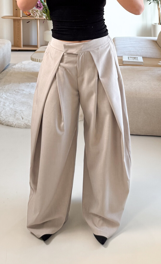 Pantalon Mavie taupe