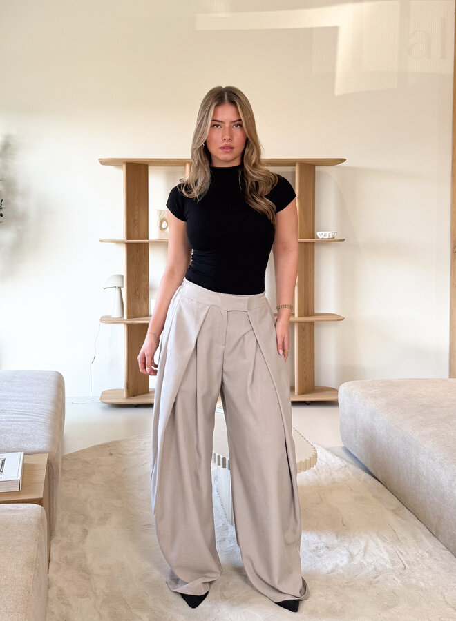 Pantalon Mavie taupe