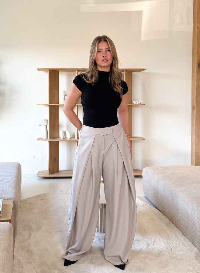 Pantalon Mavie taupe