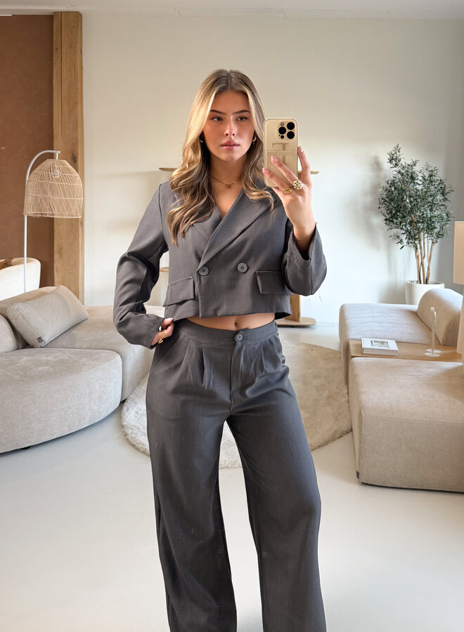 Co-ord set Rosalie grijs