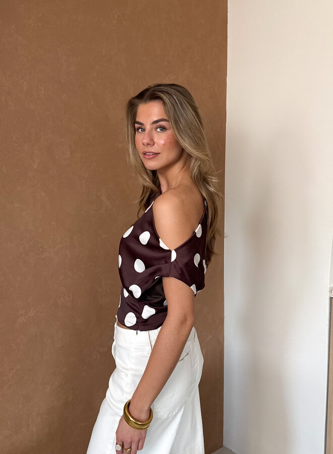 Stippen top off shoulder Polka ( PRE ORDER )