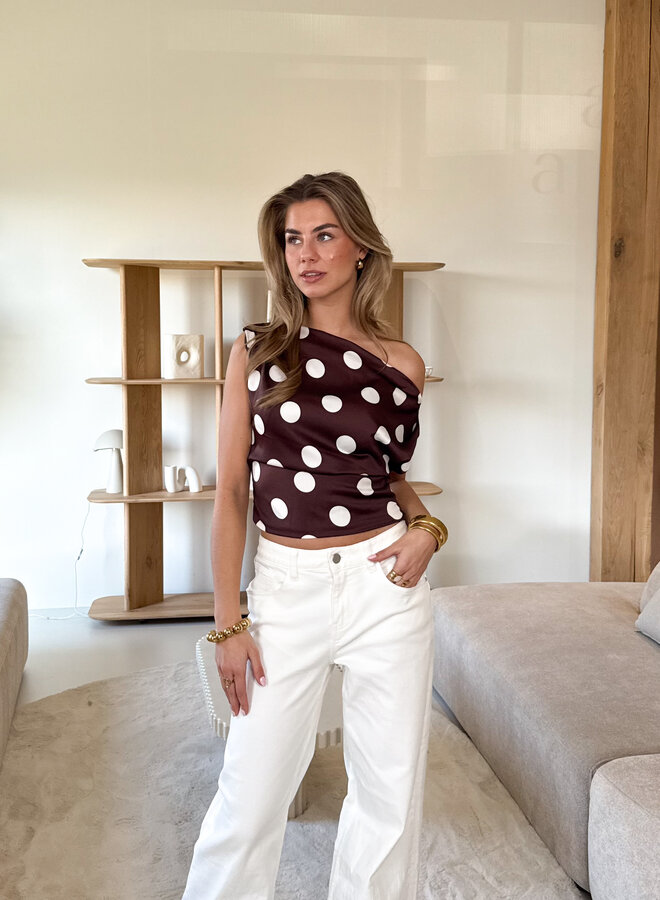 Stippen top off shoulder Polka ( PRE ORDER )