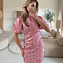 Pailletten jurk Romance roze