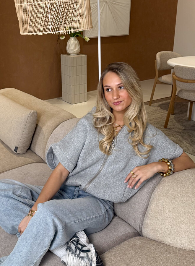 Zippervest Marivelle Grijs