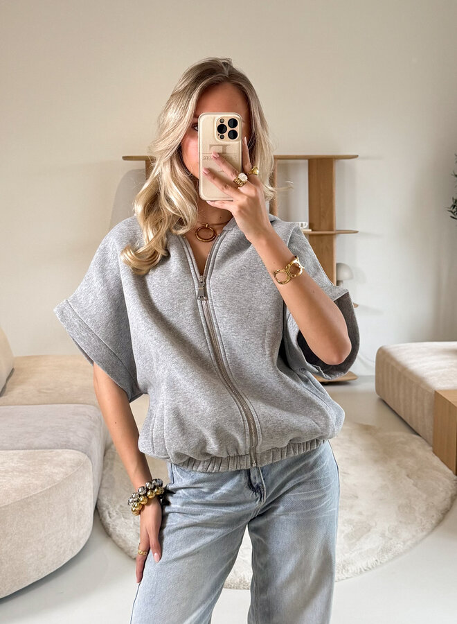 Zippervest Marivelle Grijs