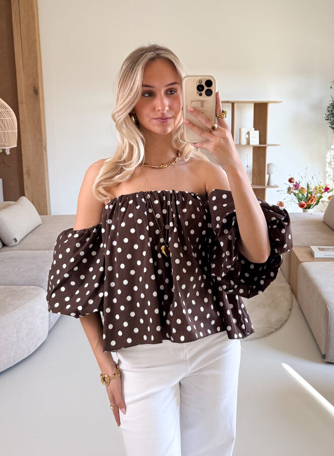 Polkadots top Bibi bruin