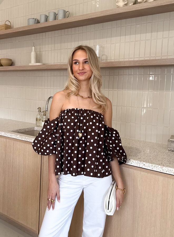 Polkadots top Bibi bruin