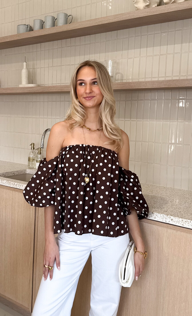 Polkadots top Bibi bruin