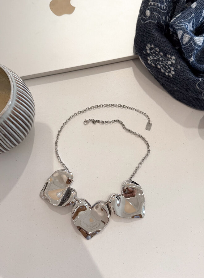 Love Three ketting zilver