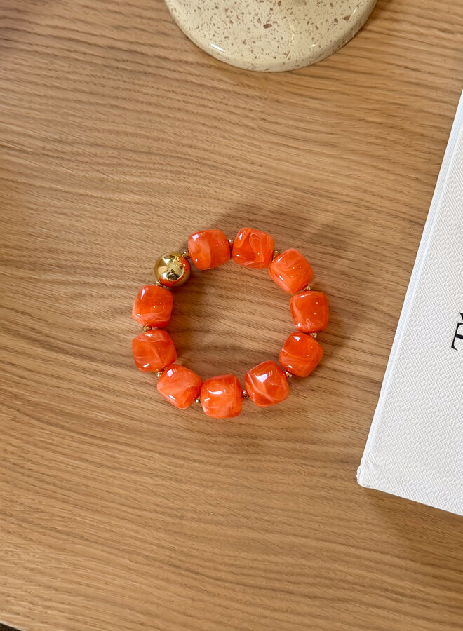 Soleil armband oranje