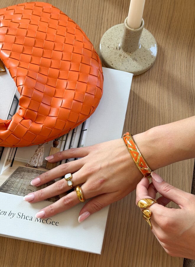 Oranje Zyra armband