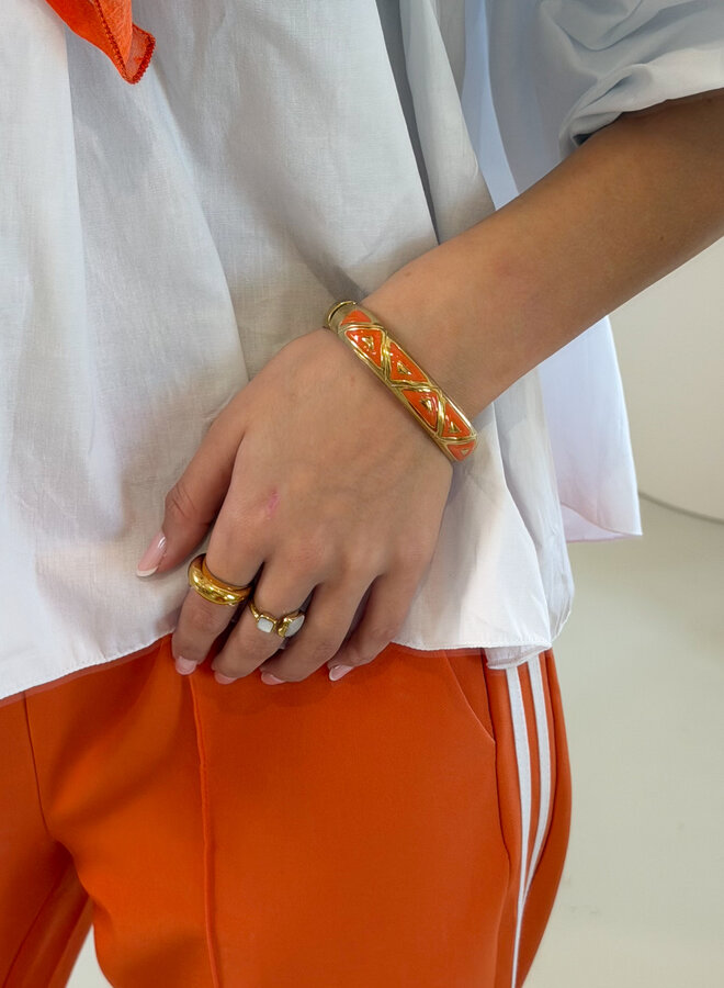 Oranje Zyra armband