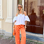 Satin broek Tess oranje
