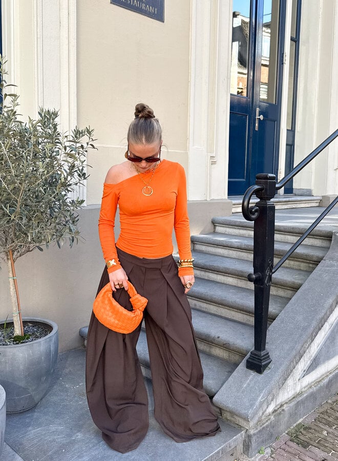 Pantalon Mavie bruin