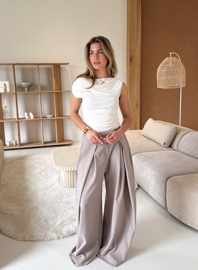 Pantalon Mavie taupe
