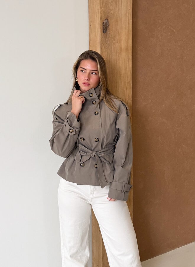 Demi trenchcoat taupe