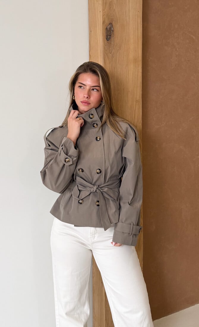 Demi trenchcoat taupe